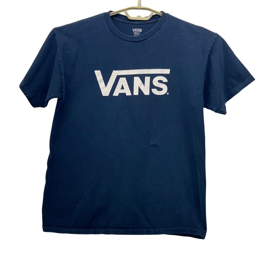 Vans Off The‎ Wall Shirt Navy Blue Medium